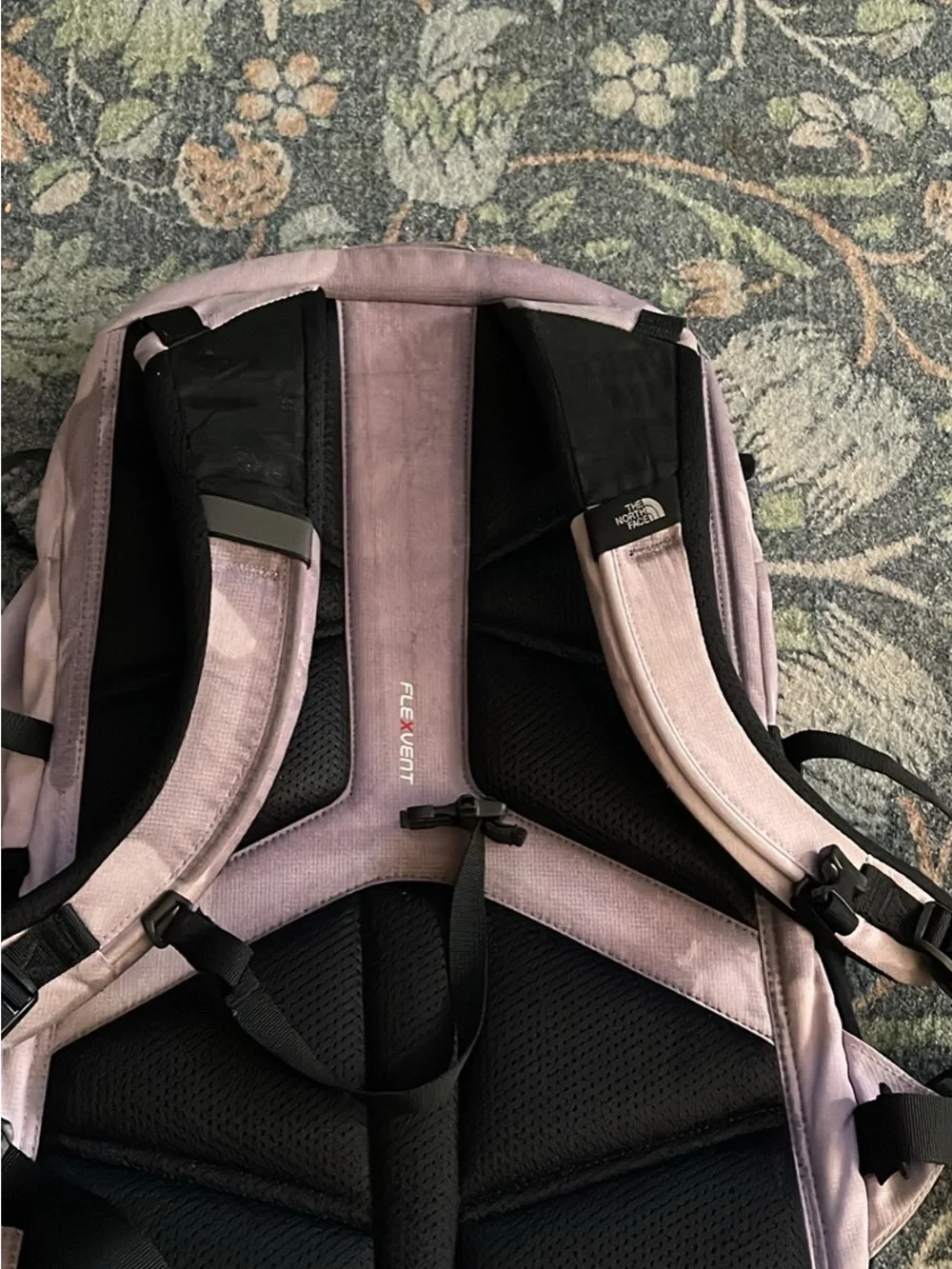 The North Face Light Pink Men’s Daypack Backpack with Black Accents